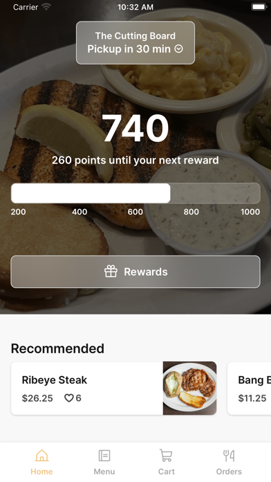 The Cutting Board EST 1969 iPhone screenshot 1 - Food & Drink app