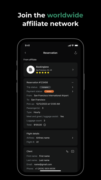 Bookinglane Manager Screenshot
