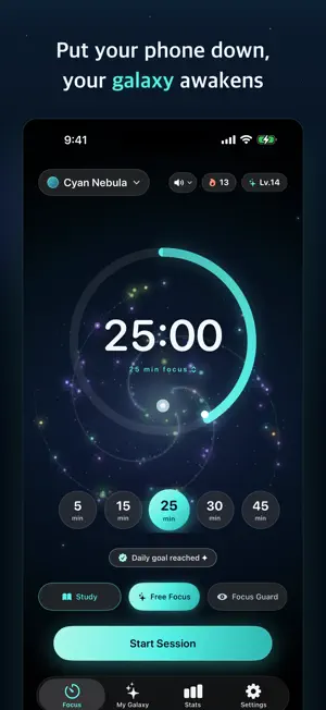 Trance: Galaxy Focus Timer screenshot 1