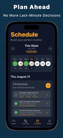 Workout routine: repTrack screenshot