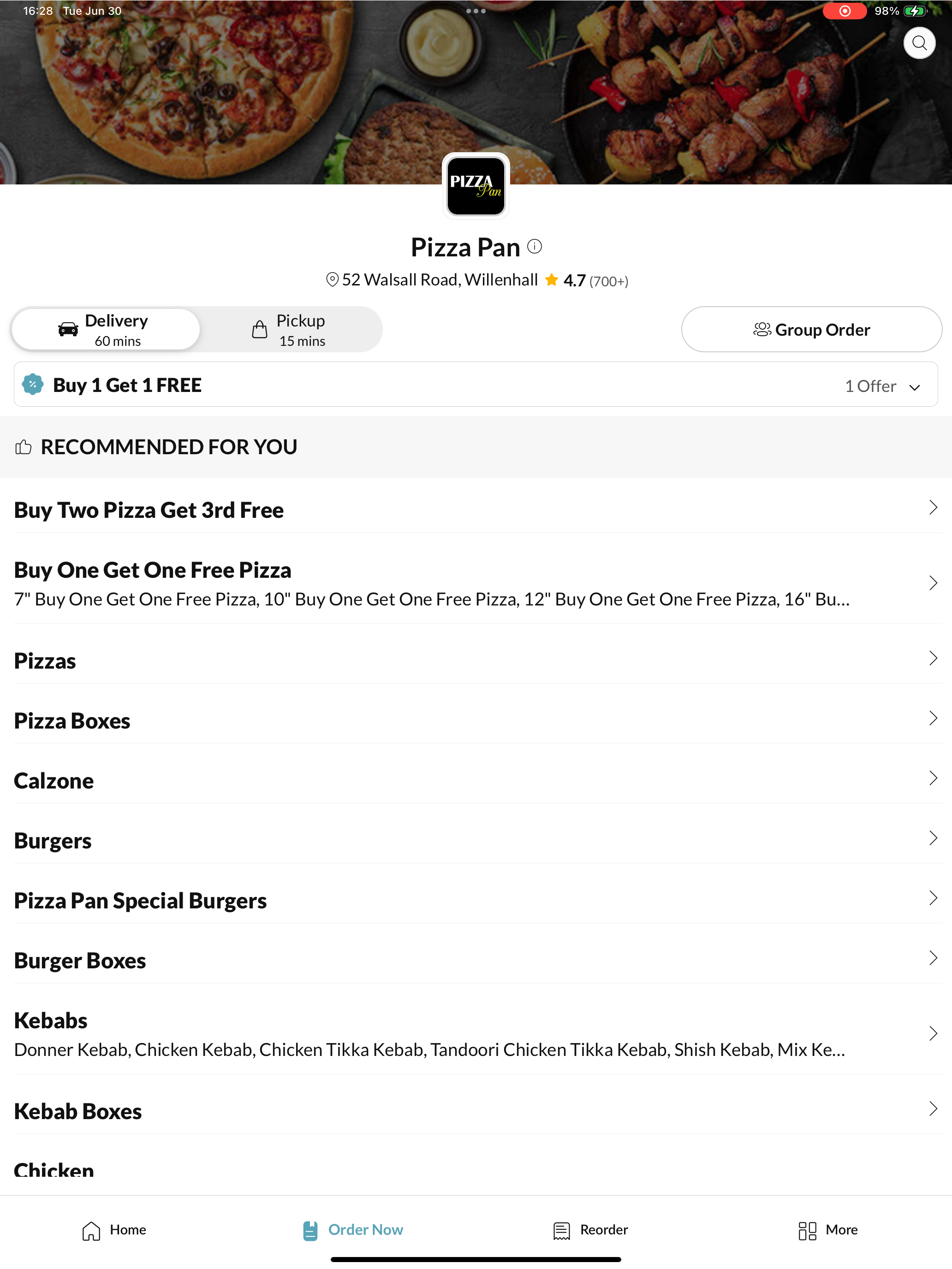 Pizza Pan Willenhall. screenshot 6