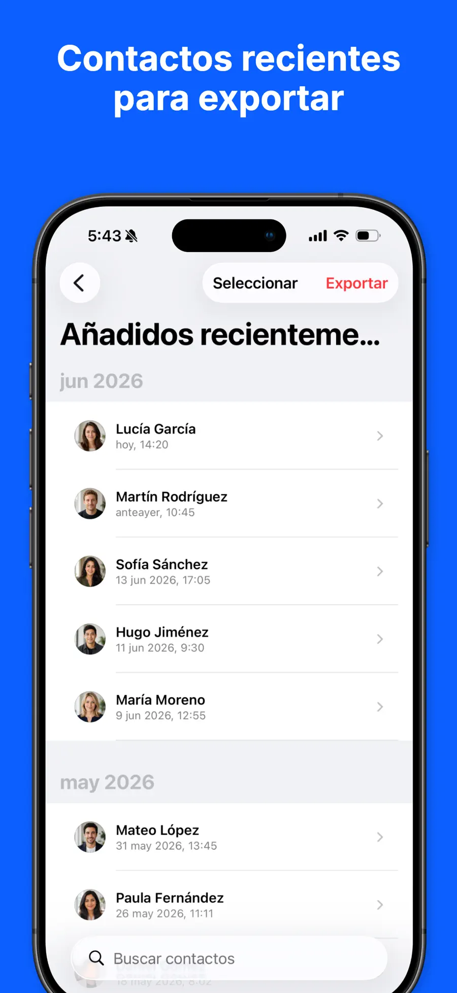 Backup de Contactos Excel CSV screenshot 4