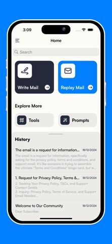 AI Email Writer: Letter Writer iPhone screenshot