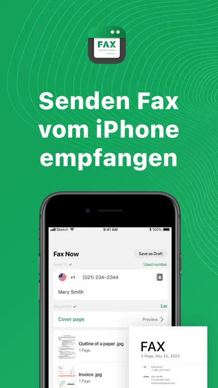 Tiny Fax: Vom iPhone faxen screenshot 1 of 8