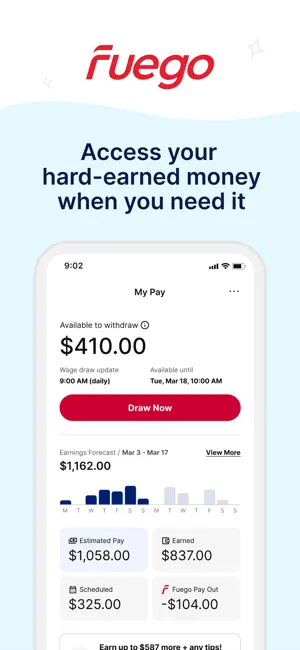 Fuego: On-Demand Pay screenshot 1