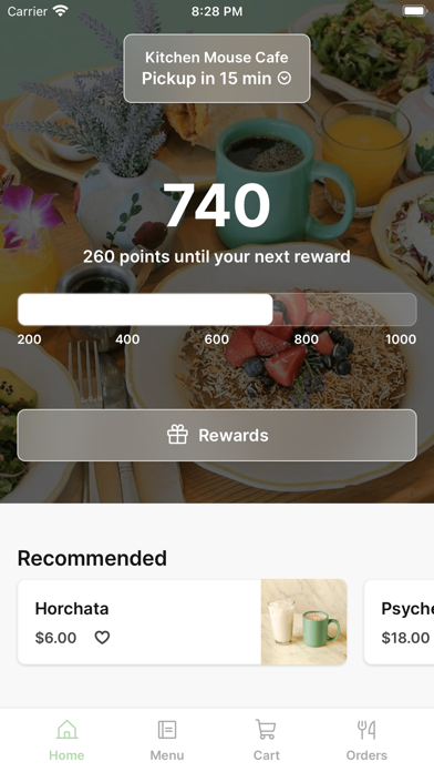 Kitchen Mouse Cafe To Go iPhone screenshot 1 - Food & Drink app