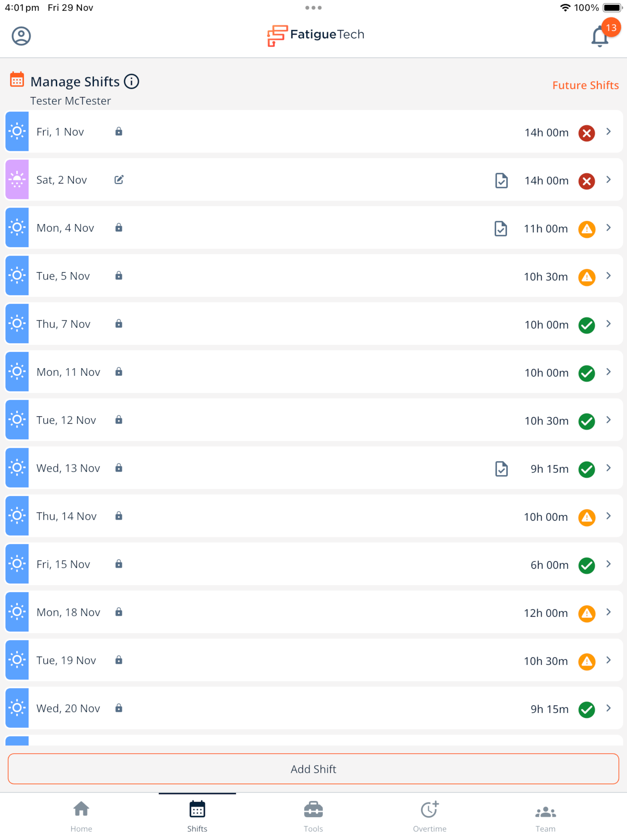 FatigueTech screenshot 5