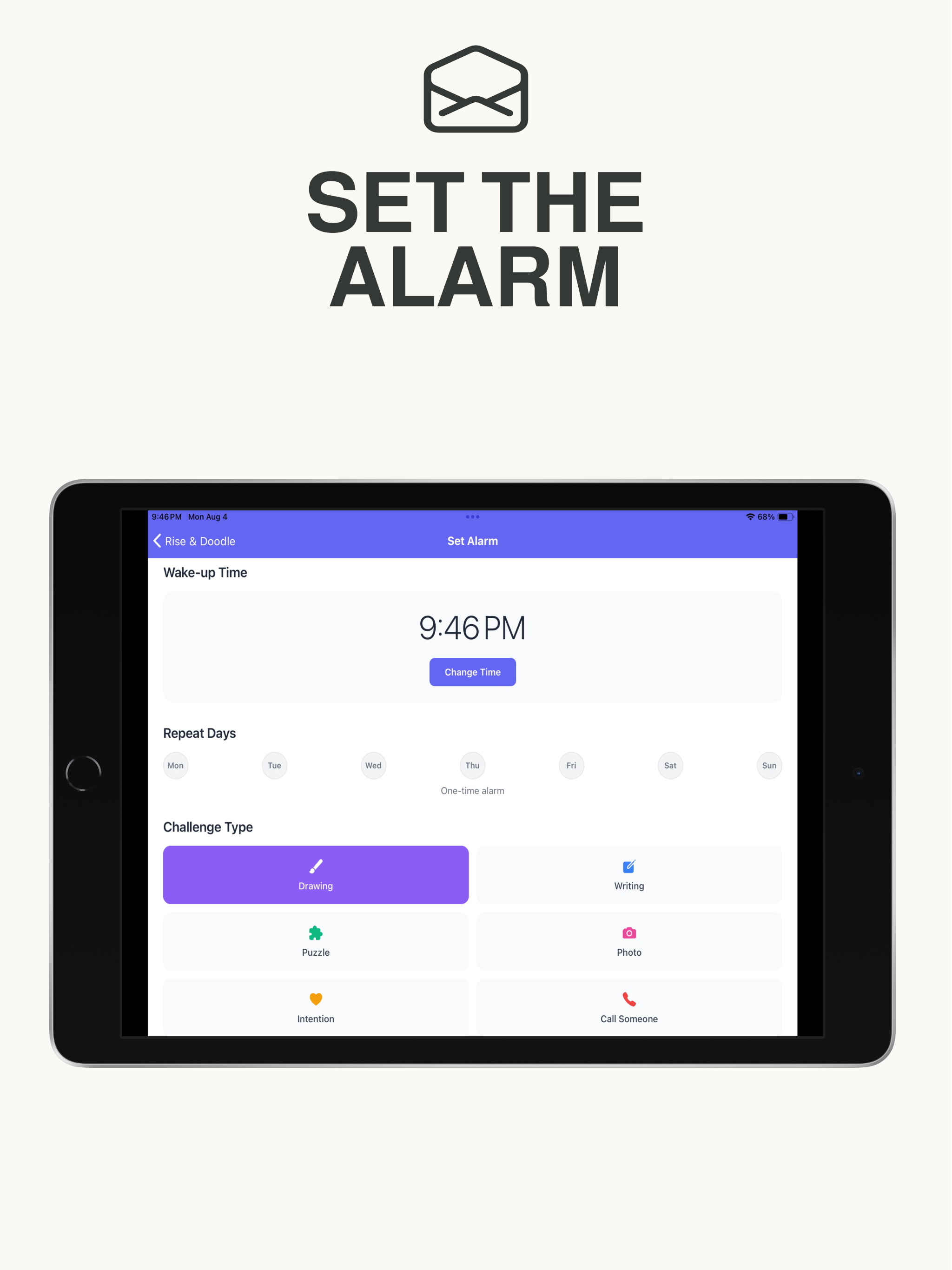 Rise & Doodle - Creative Alarm