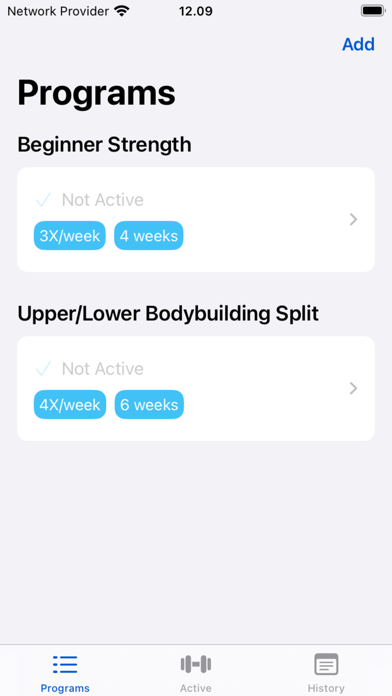 GymPath: Workout Tracker / Log Screenshot