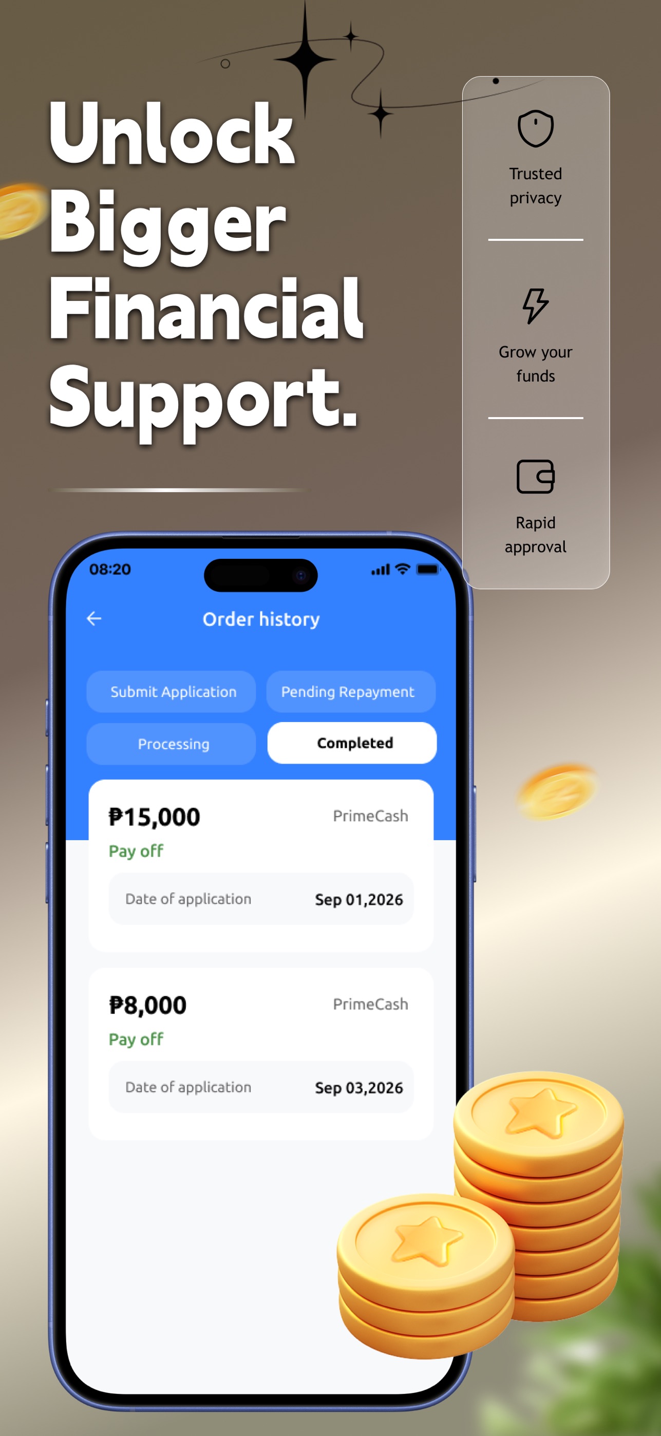 Screenshot 5 of PrimeCash: financial support