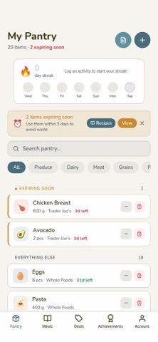 Fresh Tracker: Food Inventory Screenshot 1 of 3