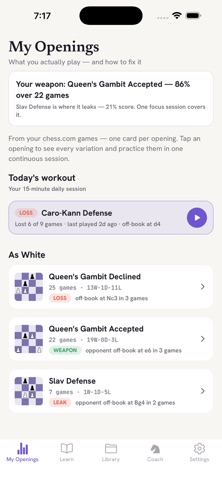 Chess Openings Personal Coach Screenshot 2 of 4