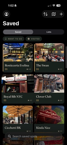 Tavola – Restaurant List App Screenshot 2 of 6