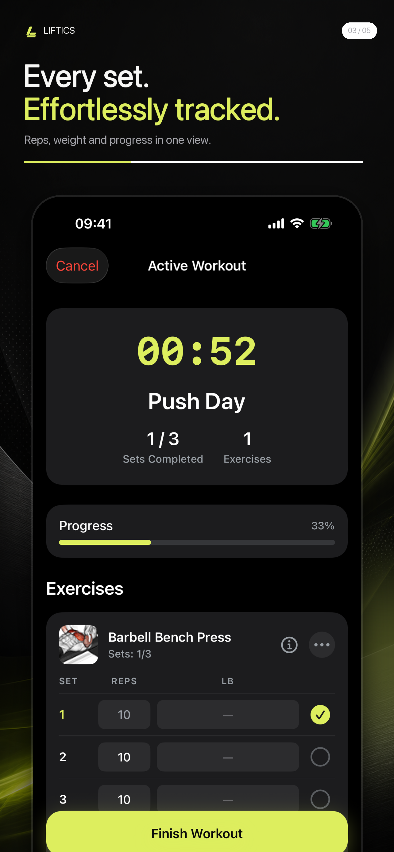 Liftics: Gym Workout Tracker screenshot 2