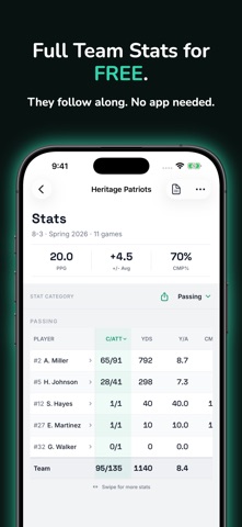 StatHawk: Flag Football Stats Screenshot 1 of 10