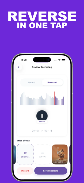 Reverse Audio: Sing Voices Screenshot 1 of 6