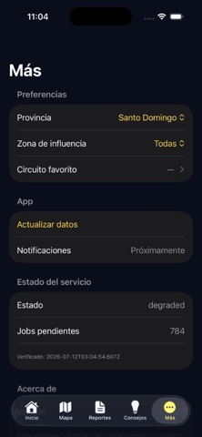 Apagones RD iPhone screenshot