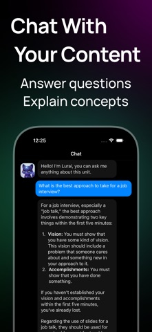 Lurai AI: Learn, Recall, Apply iPhone screenshot