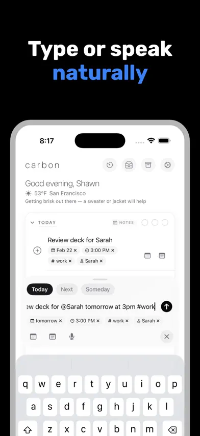 Carbon - Tasks, Simplified screenshot 4
