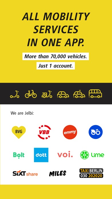 BVG Jelbi: Mobility in Berlin iPhone screenshot 1 - Travel app