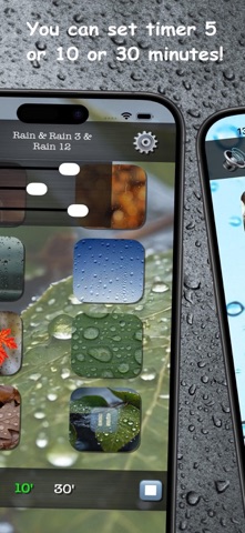 Rain Sounds | instantly sleep iPhone screenshot