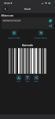 QR Code Generator Barcode Read screenshot