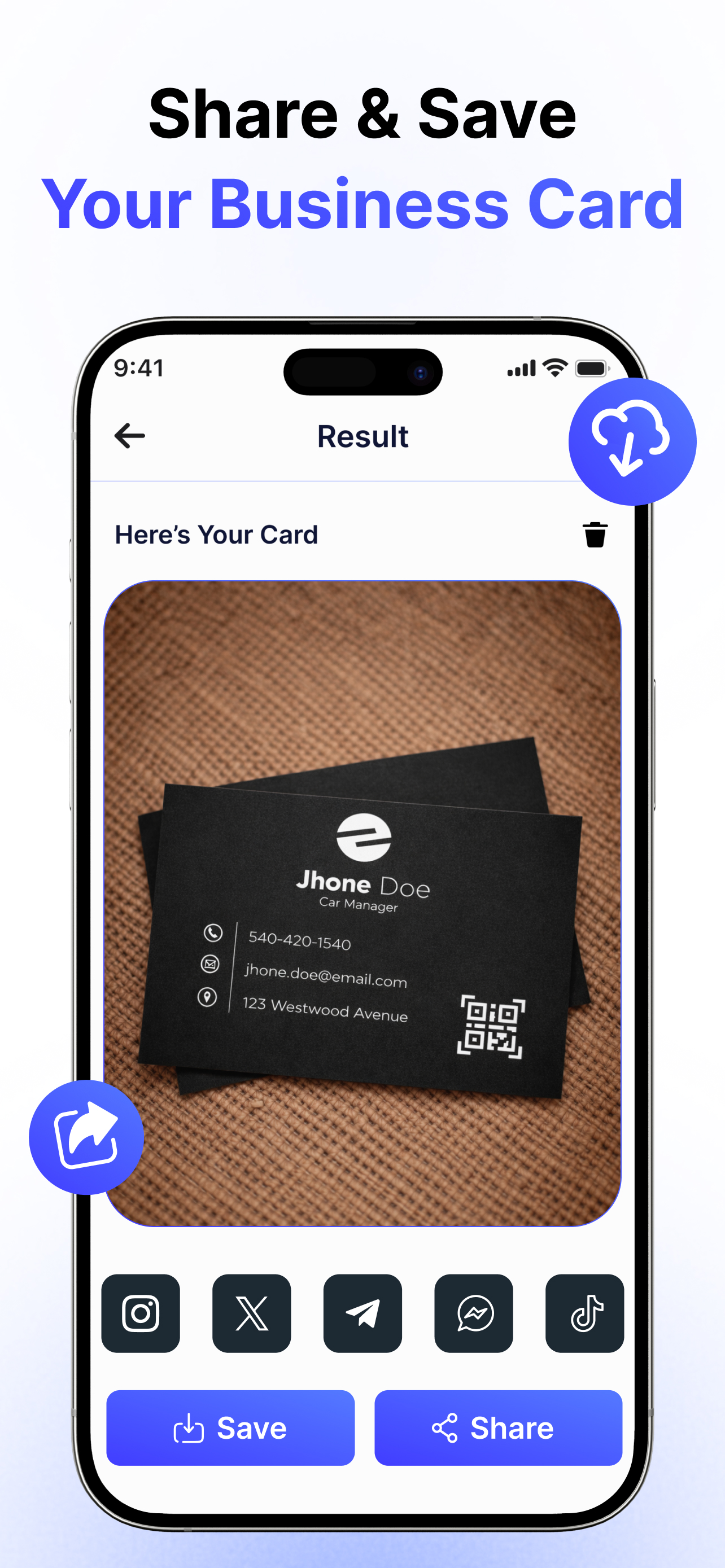 Digital Business Card: LuxCard screenshot 6