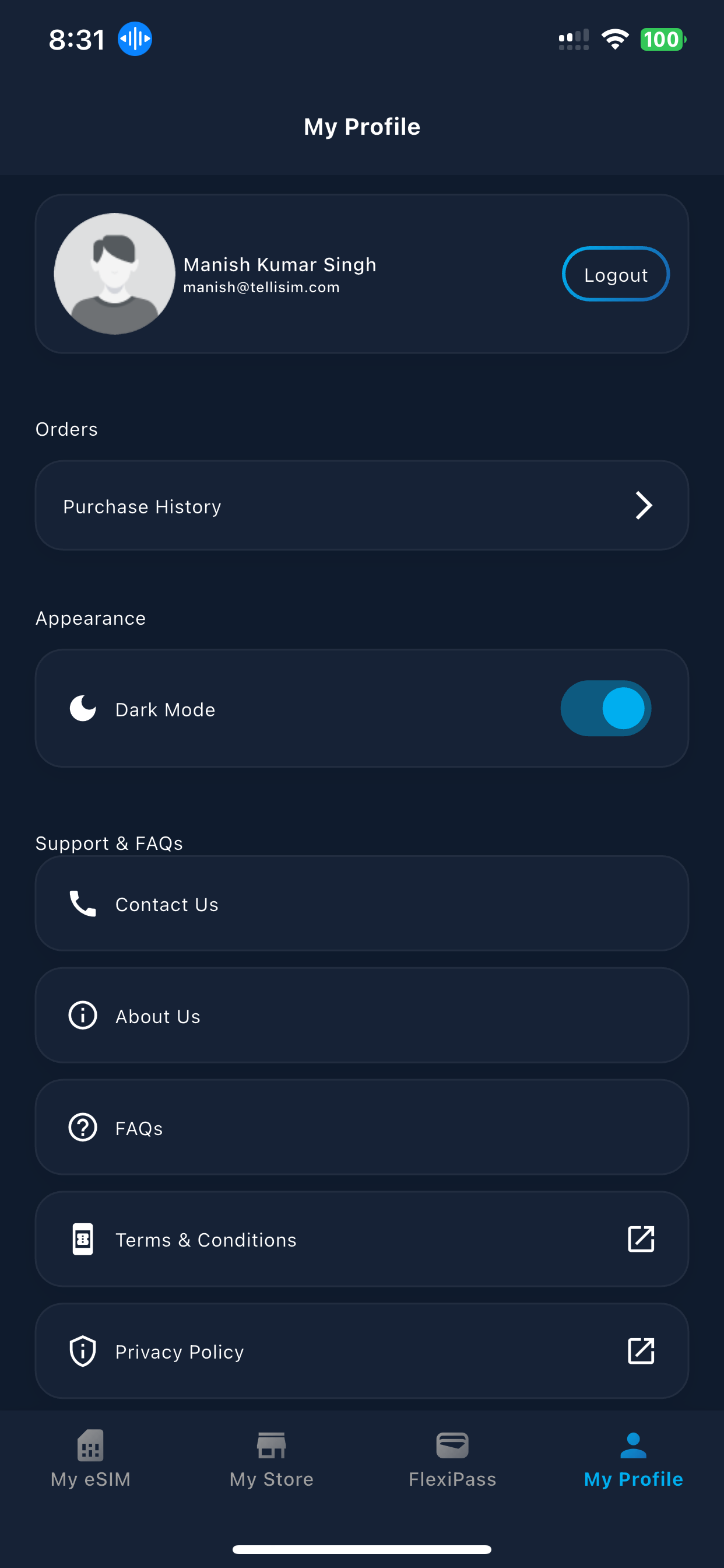 eBlueConnect: eSIM & Flexipass