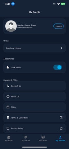 eBlueConnect: eSIM & Flexipass screenshot