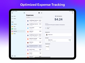 Zoho Solo: Invoice & Booking iPad screenshot