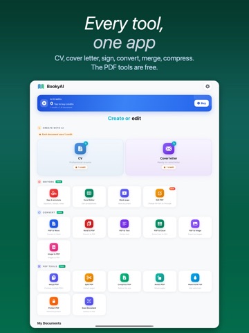 BookyAI iPad screenshot