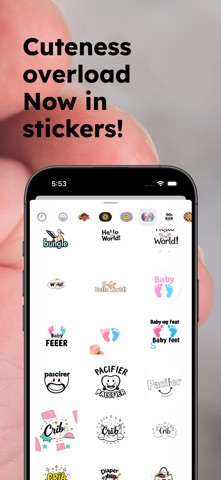 New Born Baby Stickers screenshot