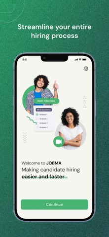 Jobma Interviews iPhone screenshot