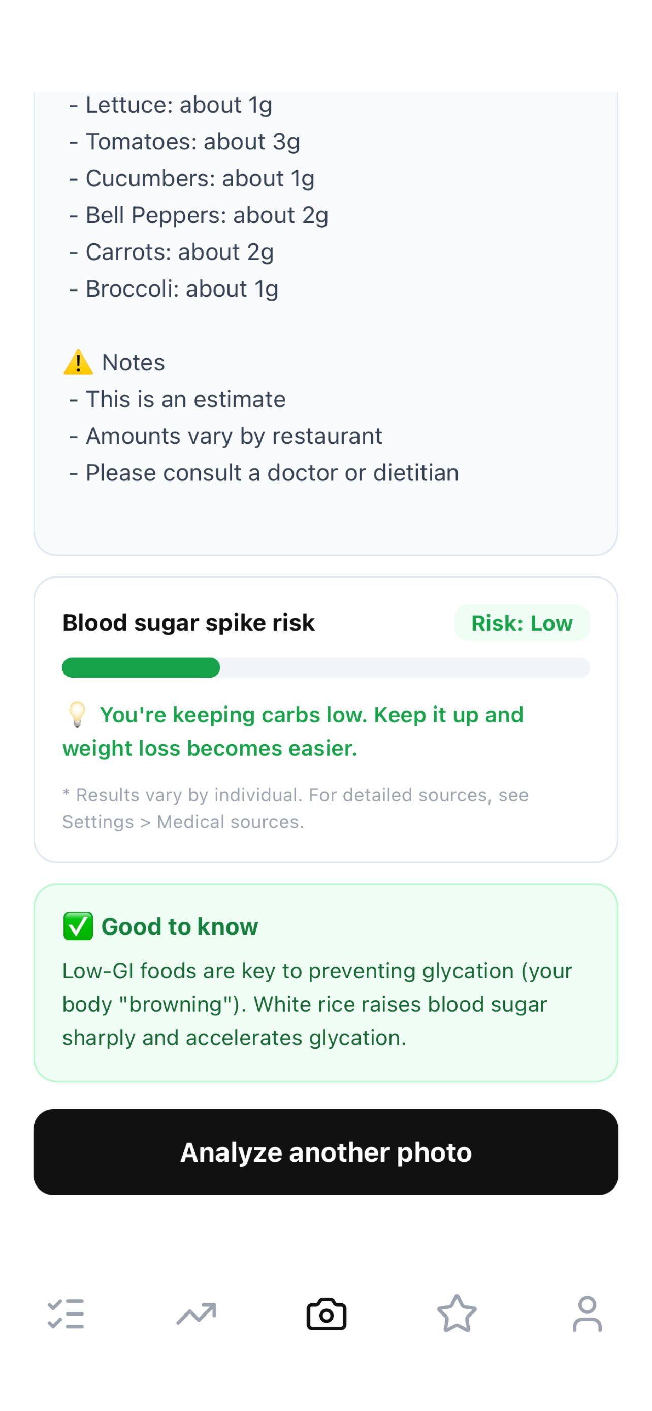 Glucose Challenge : Carb Log screenshot 8