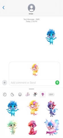 闪耀极光贴纸 screenshot
