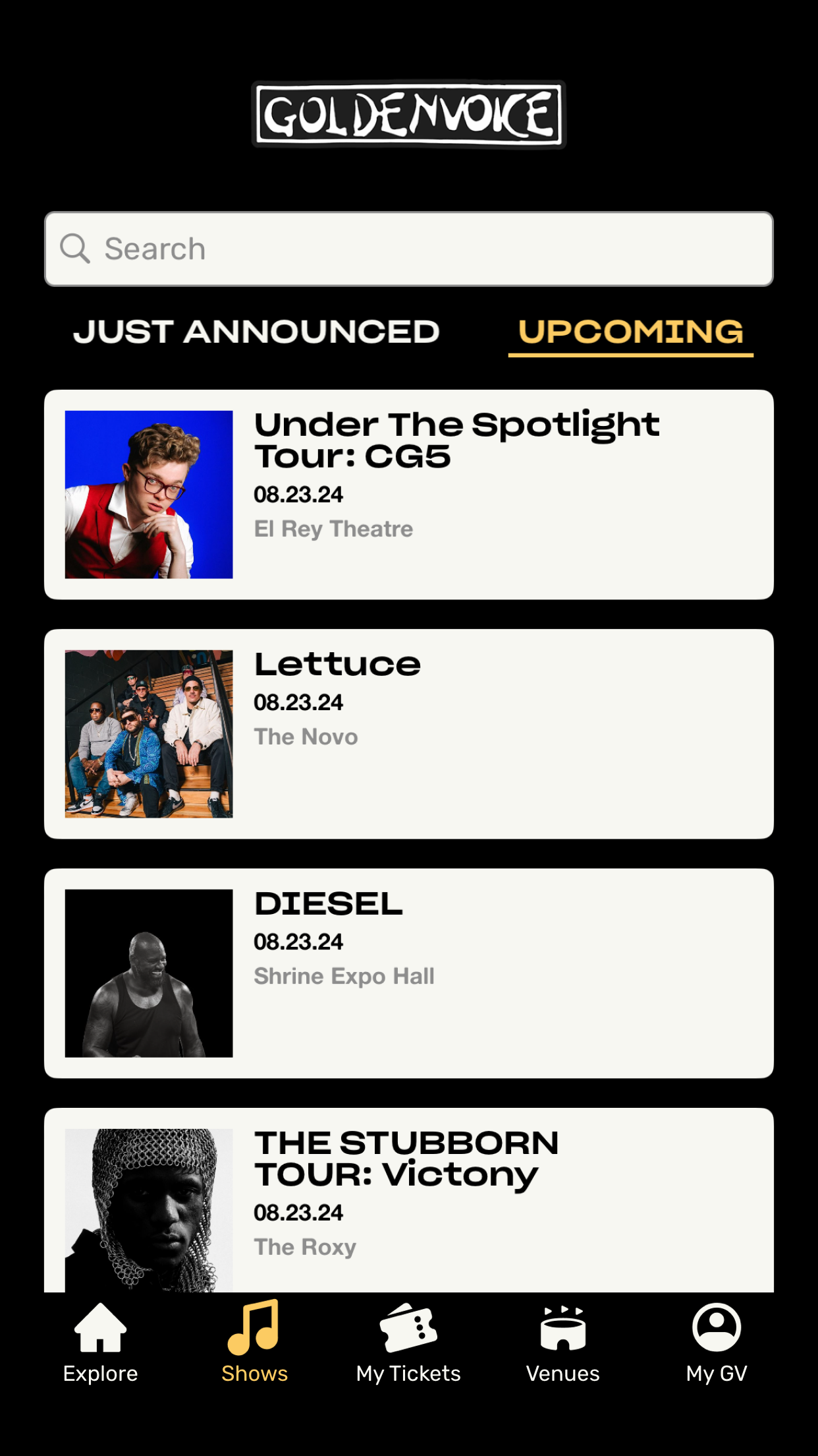 Goldenvoice Concerts screenshot 3