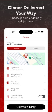 Angela's Pizza & Pasta iPhone screenshot