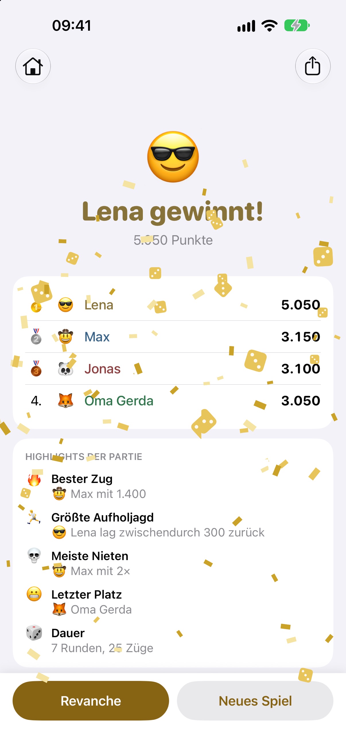 Screenshot 3 of 10k – Würfelspiel