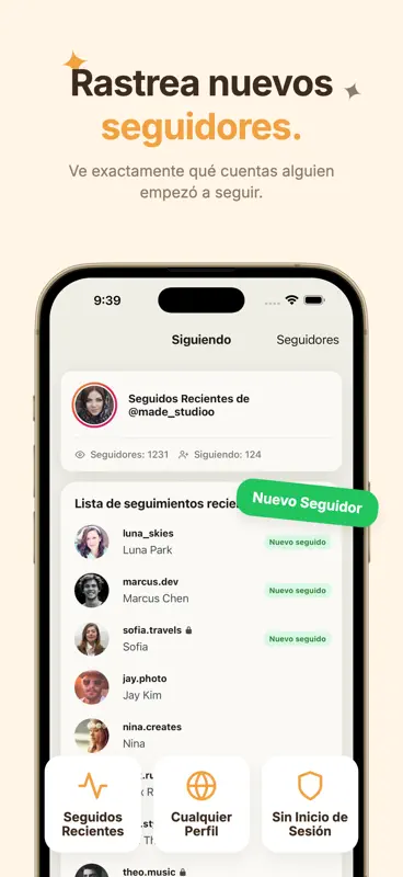 Recent Follow Tracker Seguidos screenshot 2 of 5