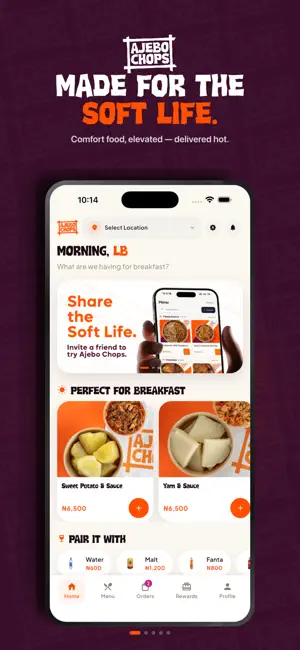Ajebo Chops - Food Delivery screenshot 1