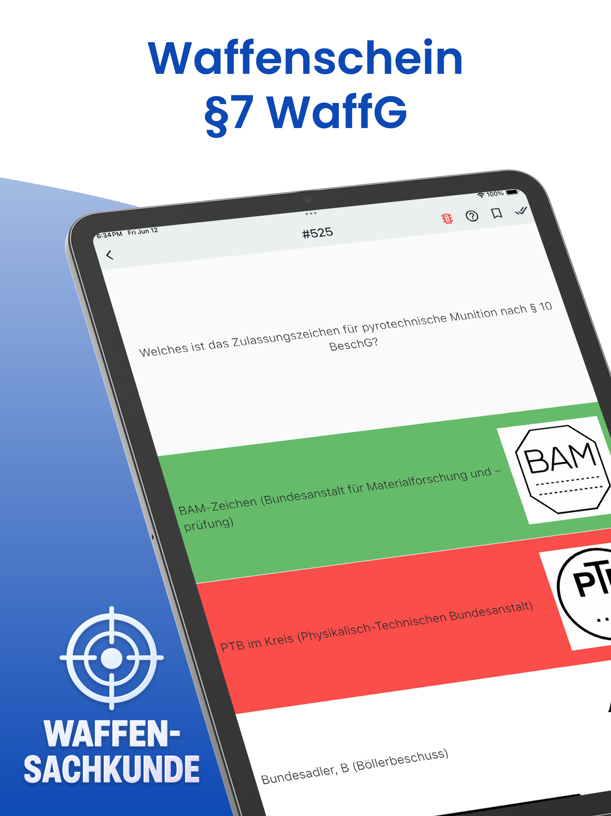 Waffensachkunde WaffG §7 screenshot 6