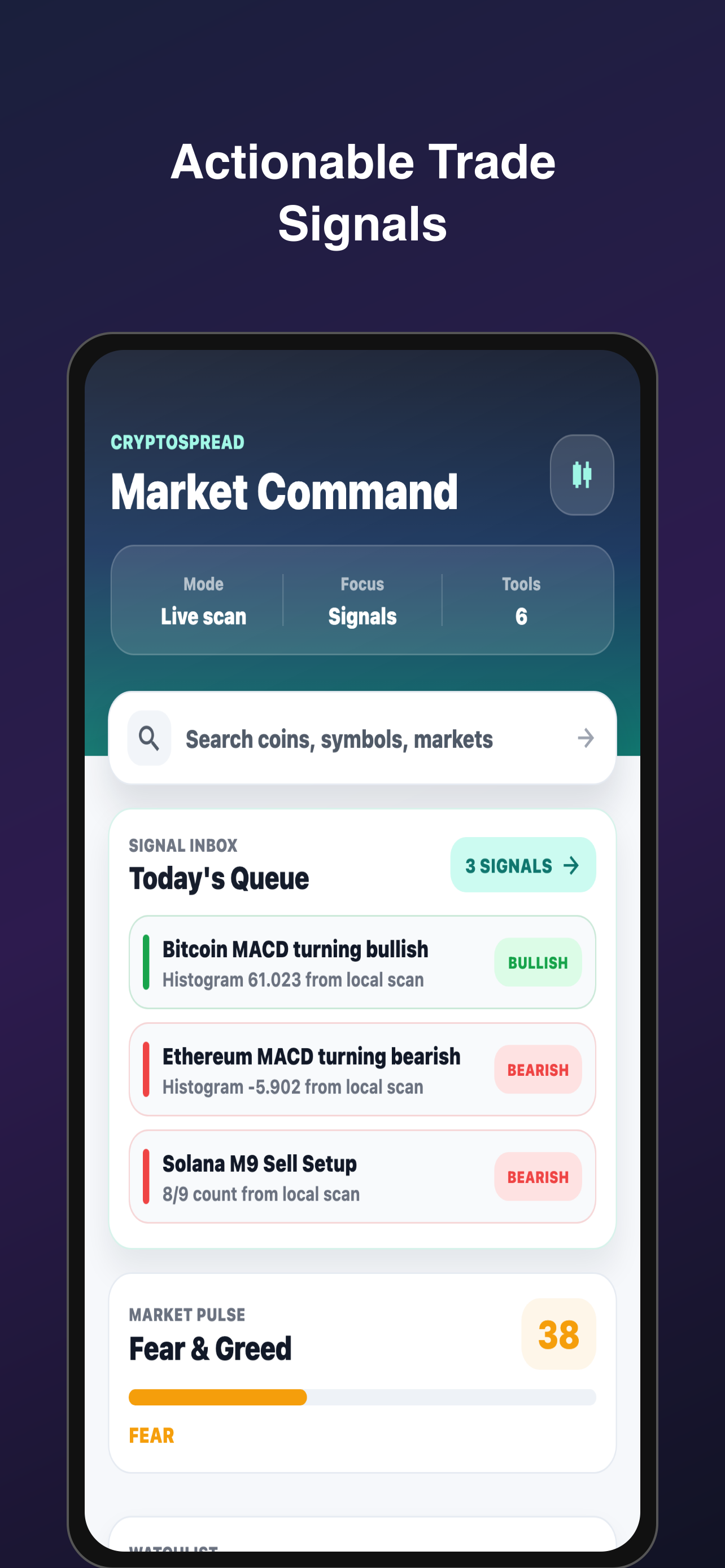 CryptoSpread screenshot 2