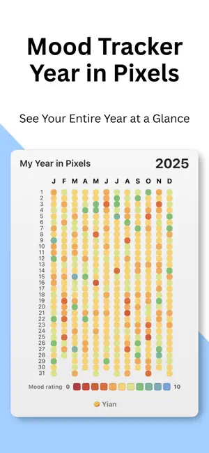 Mood Tracker: Year in Pixels screenshot 1