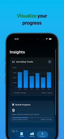 JournalWrite: Journal & Stats Screenshot 3 of 5
