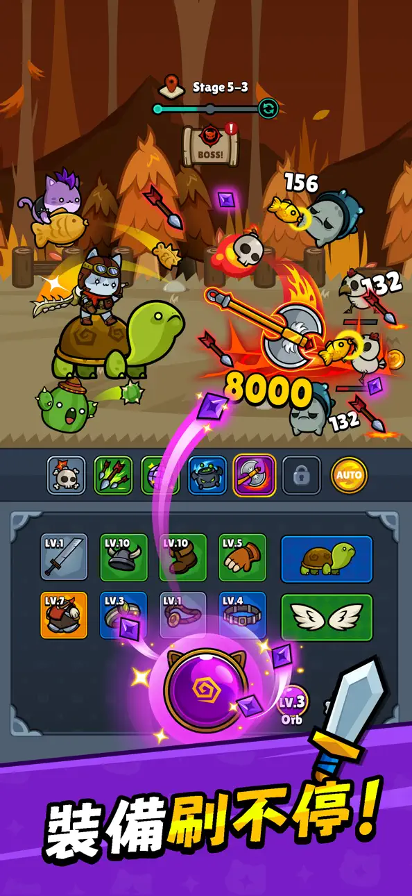 Meow Knights: Idle RPG iOS Mod IPA screenshot 3 - iOS game interface