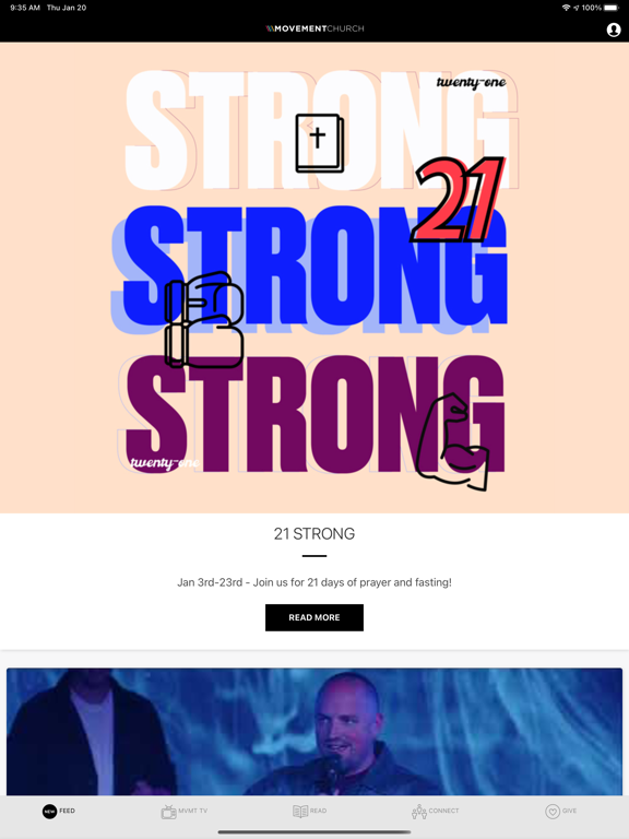 The Movement Church OC iPad screenshot 1 - Lifestyle app