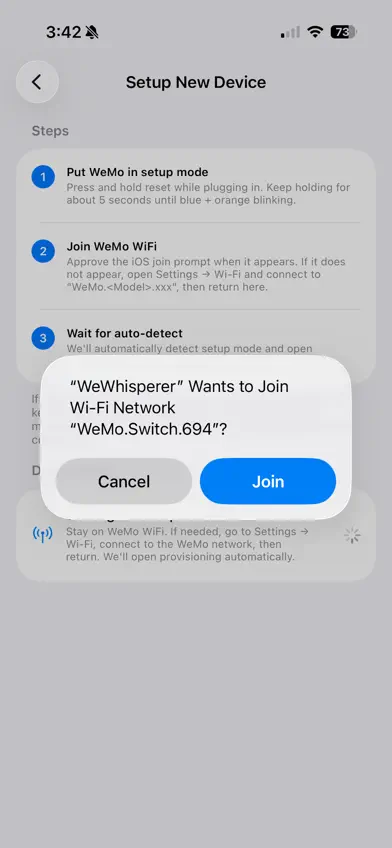 WeWhisperer for WeMo screenshot 3