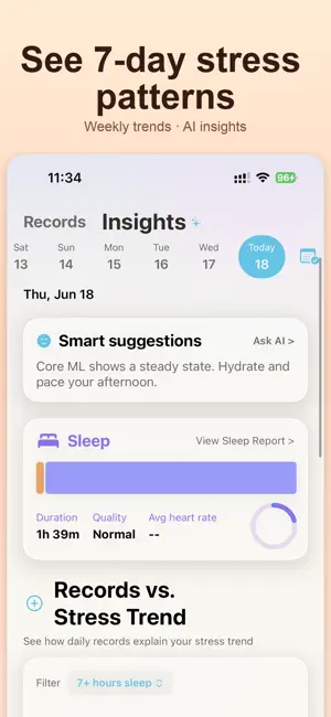 FeelWatch:HRVStress&WatchFaces screenshot 1