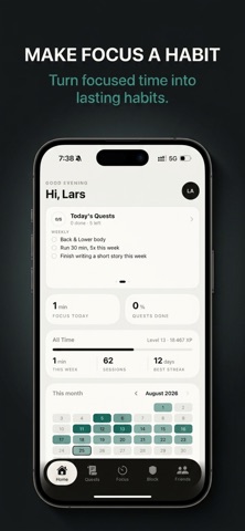 FocusQuest: Deep Work Timer Screenshot 1 of 6