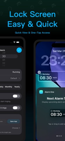 Alarm One: Shift Alarm Clock iPhone screenshot